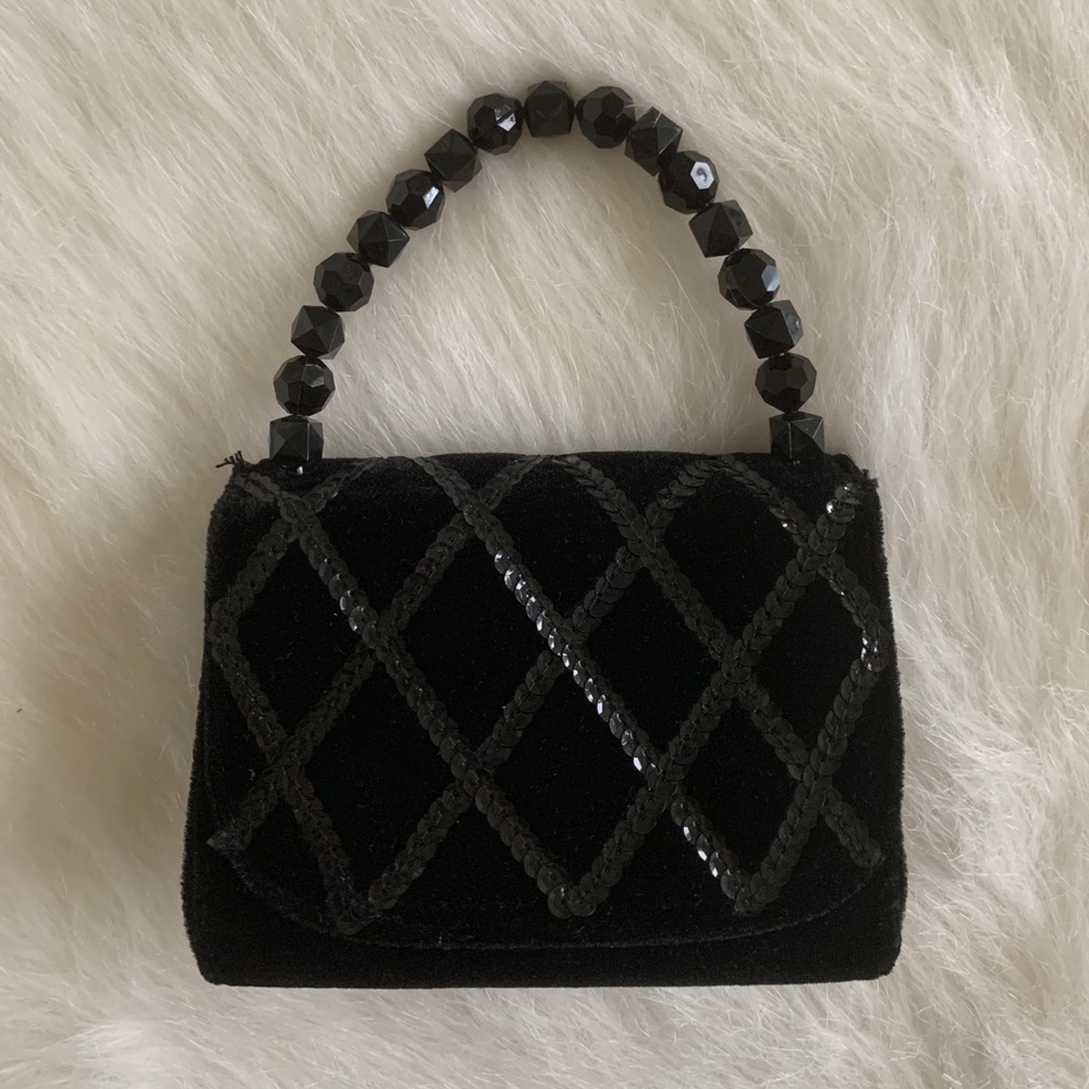 Black Sequin Mini Bag Purse
